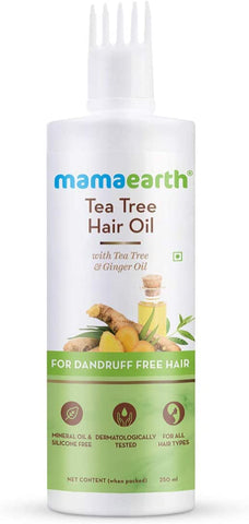 Mamaearth Tea Tree Hair Oil for Dandruff-Free Hair 250ml