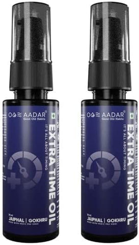 AADAR EXTRA TIME Oil | builds performance time & pleasure, Improves overall strength| Jaiphal, Gokhru | 30 ml