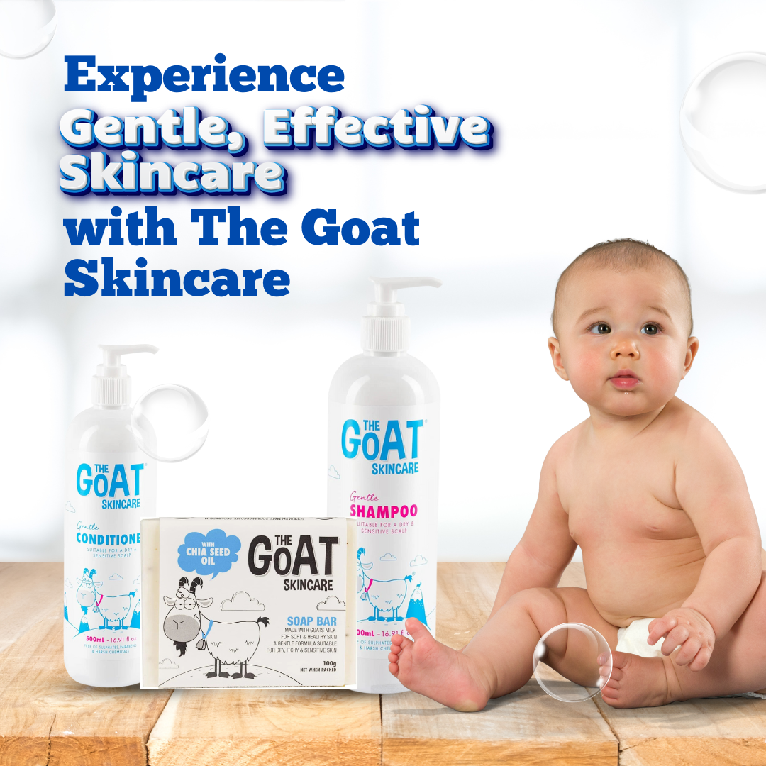 The Goat Skincare Shampoo 500ml + The Goat Skincare Conditioner 500ml + The Goat Skincare Soap Bar for Unisex 100Gm