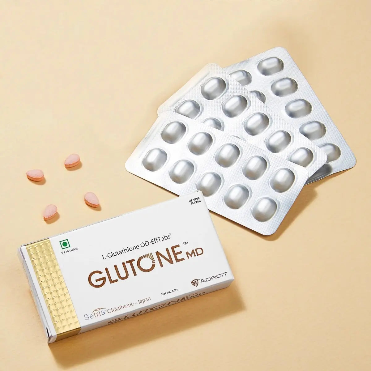 Glutone MD L-Glutathione OD- Effervescent Tablets 30