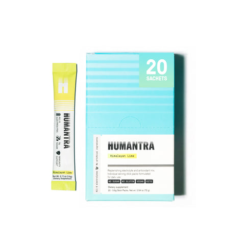 Full Variety Pack: Humantra Electrolyte Berry Pomegranate 70g + Humantra Electrolyte Elderberry 90g + Humantra Electrolyte Himalayan Lime 72g + Humantra Electrolyte Lychee flavour 80g