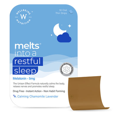 Wellbeing Nutrition Restful Sleep (5mg) 30 Strips in a Tin Box