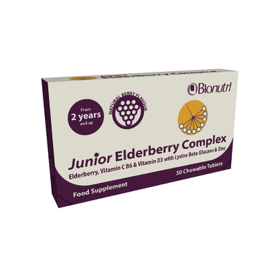 BioNutri Junior Elderberry Complex 30 chewable Tablets