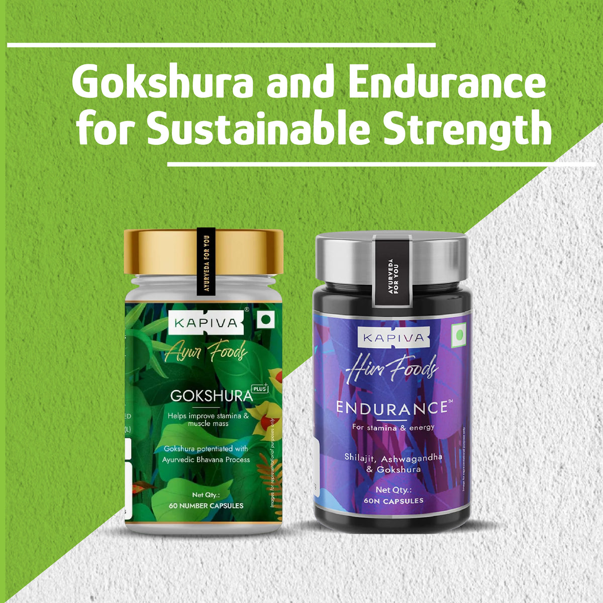 Kapiva Gokshura + Endurance (COMBO)