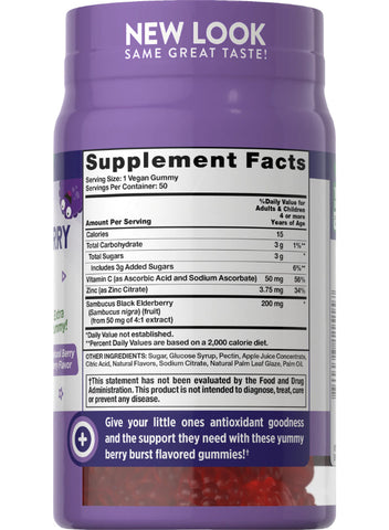 Nature's Truth Kids Black Elderberry With Vitamin C, Zinc