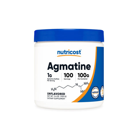 Nutricost Agmatine - Pure Agmatine 100 Servings - Powder