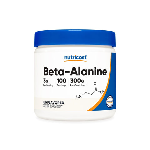 Nutricost Beta Alanine Supplement Powder,300g - 3g Per Serving