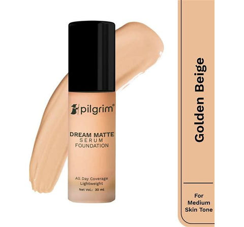 Pilgrim Golden Beige Serum Liquid Foundation Matte & Poreless 30 ml