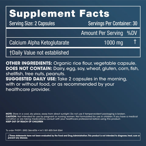 Pro Health Calcium Akg 60 Capsules