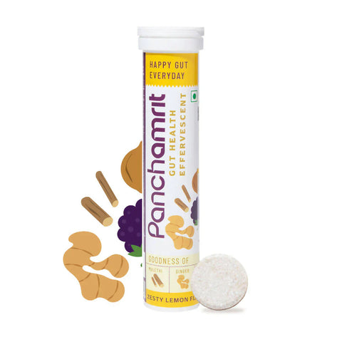 Panchamrit Gut Health Effervescent 20 (Zesty Lemon Flavour)