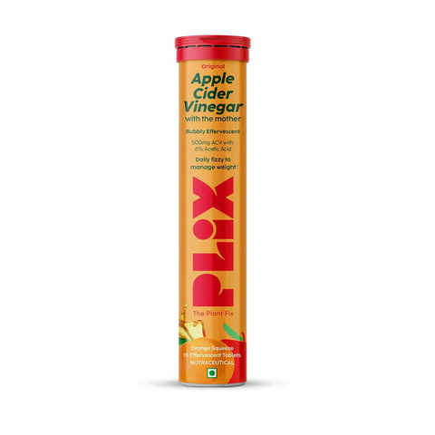 Plix Immune Boost Bubbly Orange and Plix Apple Cider Vinegar Juicy Orange (Buy 1 Get 1)