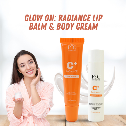 Radiance and Brightening Combo : PFC Samapharma Radiance C+ Lip Balm 15ml + PFC Samapharma Radiance C+ Body Cream 250ml