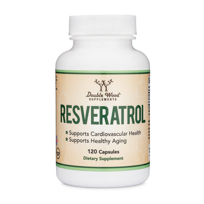 DoubleWood Resveratrol Supplement 500mg Per Serving, 120 Capsules
