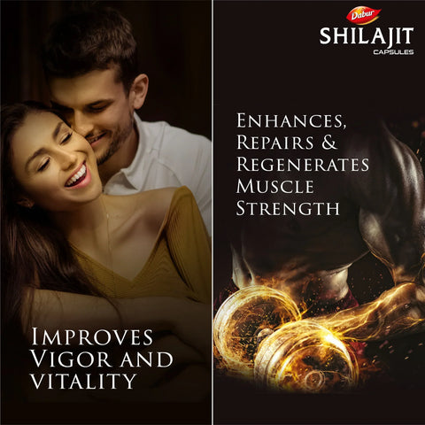 Dabur Shilajit  and Kapiva Ashvagandha gold capsules Combo