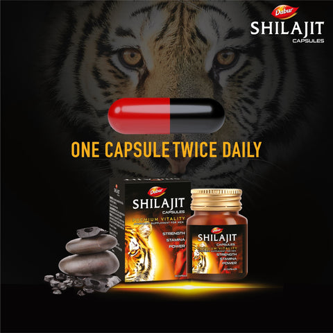 Dabur Shilajit Gold 30 Capsules Buy 1 Get 1 Free