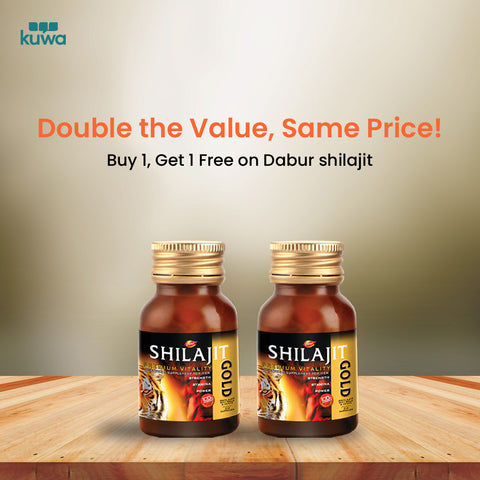 Dabur Shilajit Gold 30 Capsules Buy 1 Get 1 Free