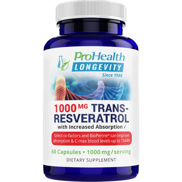 Trans-Resveratrol 1000, 60 caps