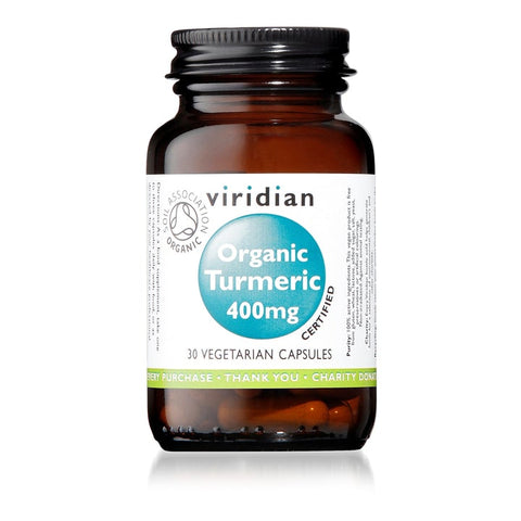 Viridian Organic Turmeric 400mg 30 Veg Caps