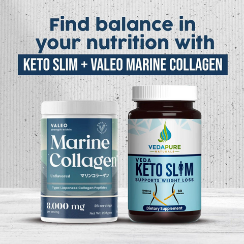 Valeo Marine Collagen And Vedapure Keto Slim Combo