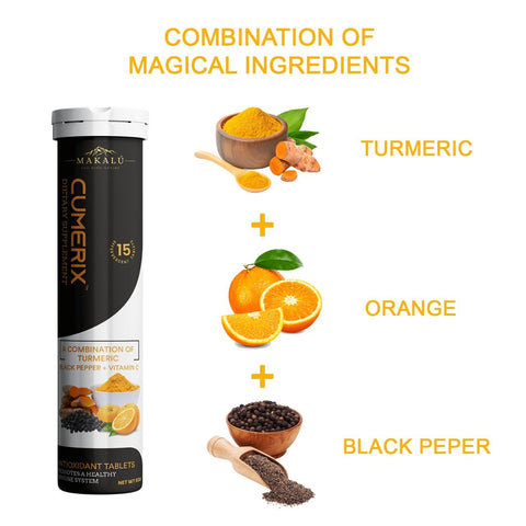 Makalu CUMERIX, curcumin turmeric supplement - Pack of 5