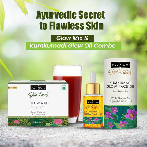 Kapiva Glow Mix & Kumkumadi Glow Oil Combo