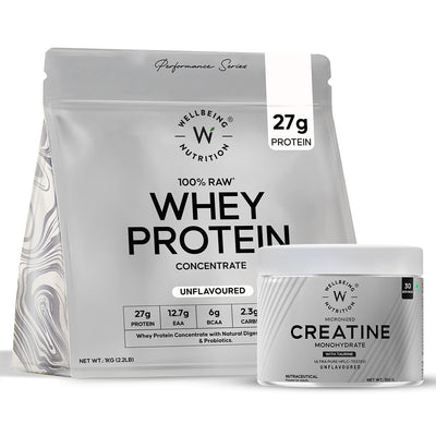 Wellbeing Nutrition Whey Protein Concentrate - Unflavoured 1 Kg (28 servings)