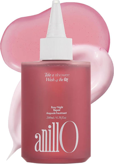 ANILLO Rosy Night Hair Ampoule Treatment - Water-to-Cream Formula, 200ml
