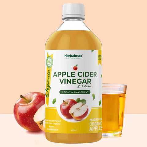Herbal Max Unfiltered Apple Cider Vinegar With The Mother - 450Ml
