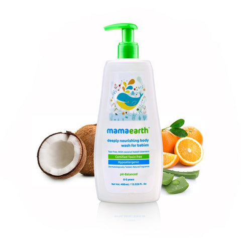 Mamaearth Deeply Nourishing Body Wash For Babies (400ml)