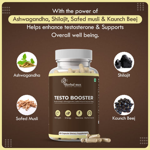 Herbal Max Testo & Aadar Endure Capsules