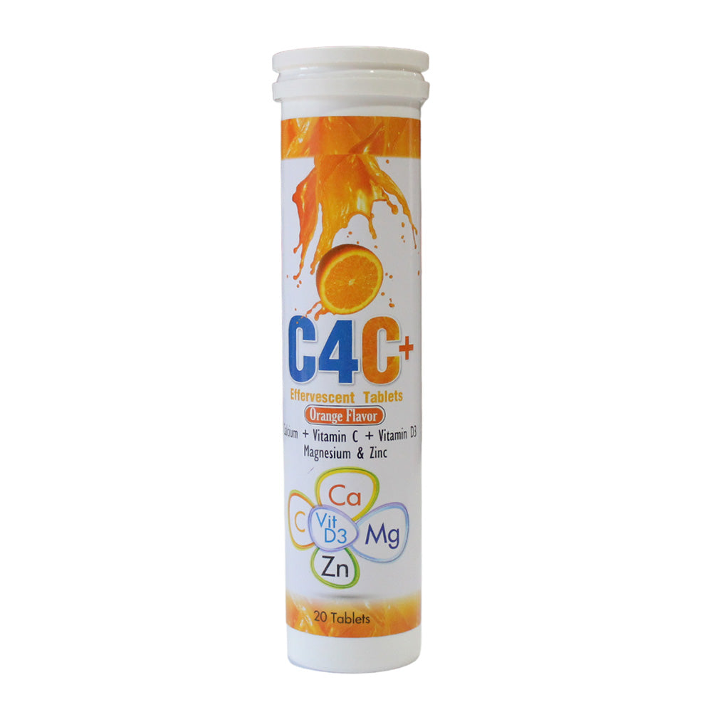 C4C+ Orange Flavour 20 Effervescent Tablets