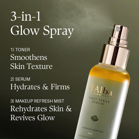 d'Alba Italian White Truffle First Spray Serum - Hydrating & Glow Mist - 100ml