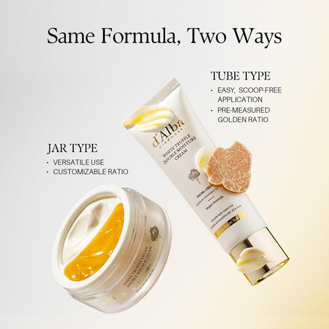 d'Alba Piedmont Italian White Truffle 2-in-1 Double Serum & Cream, Vegan, 50ml
