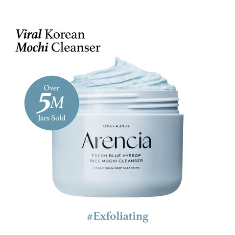 Arencia Fresh Blue Hyssop Rice Mochi Cleanser 120G