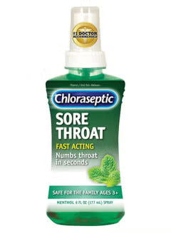 Chloraseptic Sore Throat Spray, Menthol, 6 fl oz