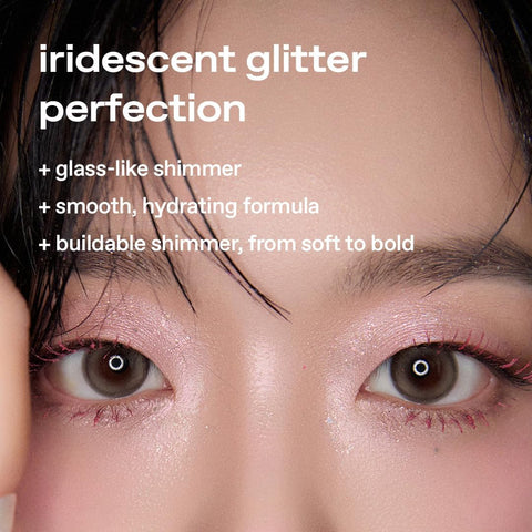 Glow Shattered Glass Glitter - Moisture-Rich Eye Glitter, Liquid Formula, 3.5g