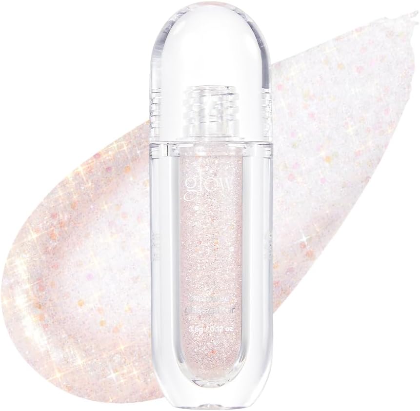 Glow Shattered Glass Glitter - Moisture-Rich Eye Glitter, Liquid Formula, 3.5g