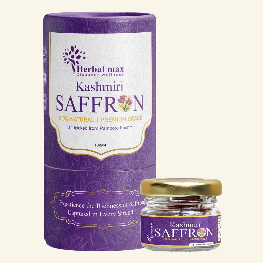 Buy Herbal Max Discover Wellness Kashmiri Saffron 1 gm in UAE Dubai