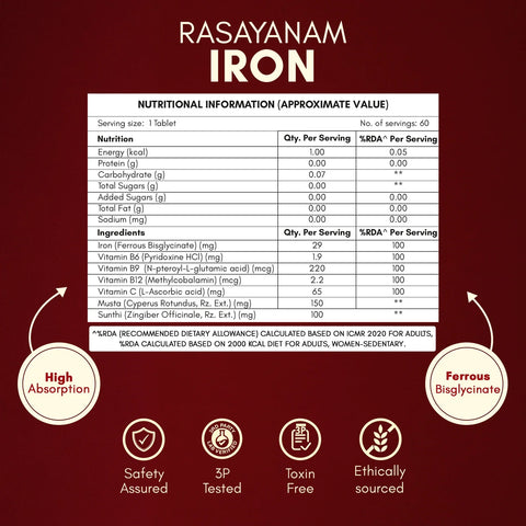 Rasayanam True form Iron 60 capsule