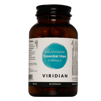 Viridian Essential Male Formula-Multivitamin, 60 Caps