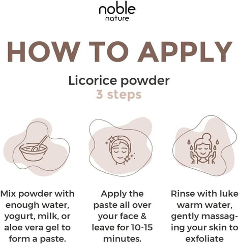 Noble Herbal Licorice Powder - Natural Mulethi, 227g