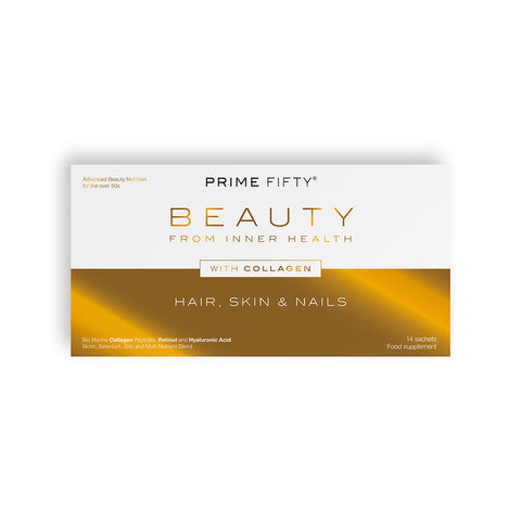 Prime Fifty Collagen+ | 14 sachets | 1 month supply+Wellbeing Nutrition Skin Fuel