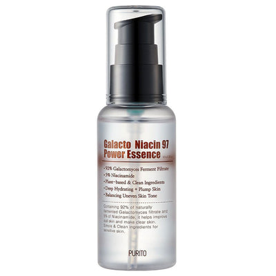 PURITO Galacto Niacin 97 Power Essence - Fermented Galactomisses & Niacinamide Formula, 60ml