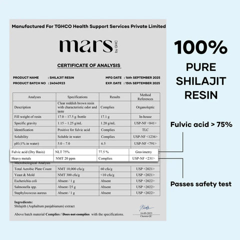 GHC Mars Pure Himalayan Shilajit Resin 15 gms