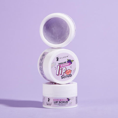 Pilgrim Spanish Squalane Lip Scrub (Blueberry) 8gm