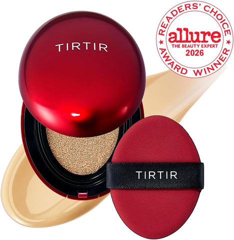 TIRTIR Mask Fit Red Cushion Foundation - Semi-Matte, 22W Sheer Beige - 18g