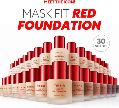 TIRTIR Mask Fit Red Foundation - Pore-Blurring, Lightweight 1.01 Fl Oz