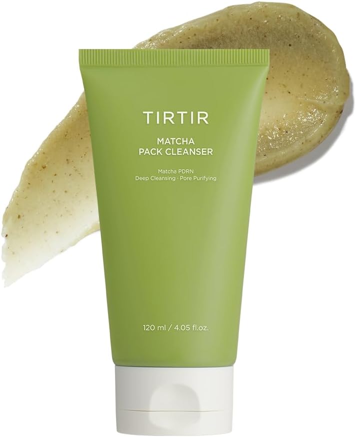 TIRTIR Matcha PDRN 2-in-1 Face Cleanser - Exfoliating, 110g