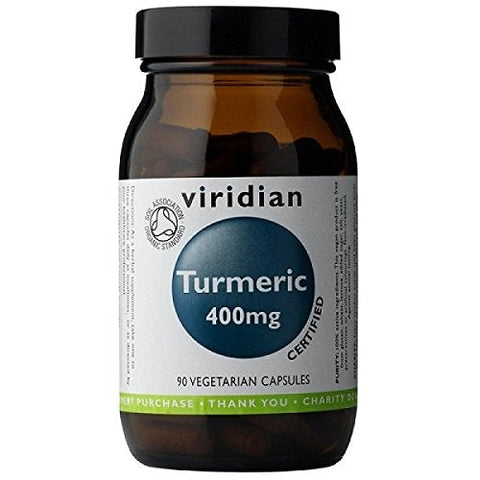 Viridian Organic Turmeric 400mg 90 Veg Caps
