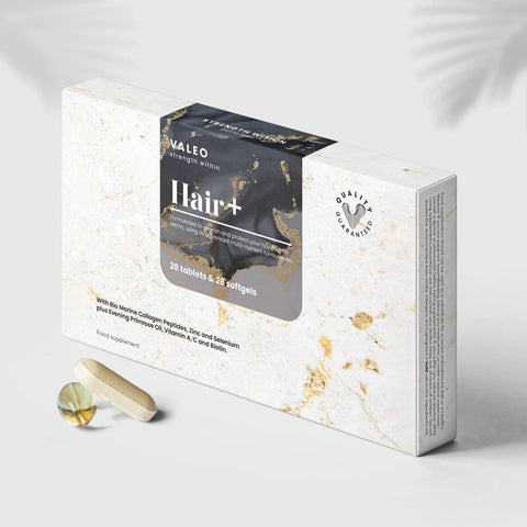 Valeo Hair+, 28 Tabs & 28 Softgels